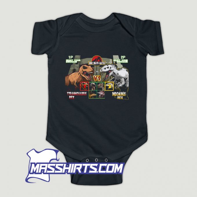 Jurassic Park Dino Death Match Baby Onesie