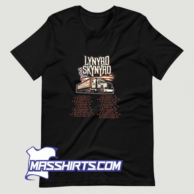 Lynyrd Skynyrd Big Wheels Keep On Turnin T Shirt Design