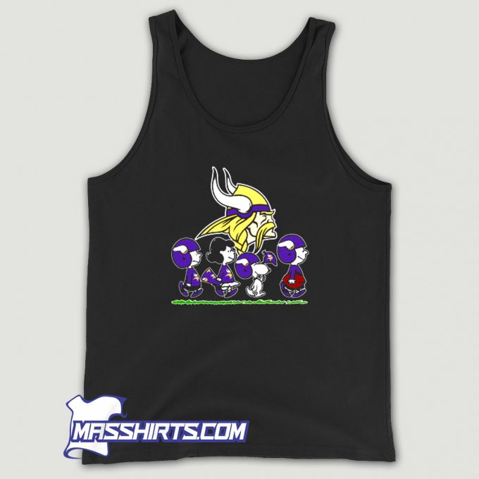 Snoopy Football Team Cheer For The Minnesota Tank Top