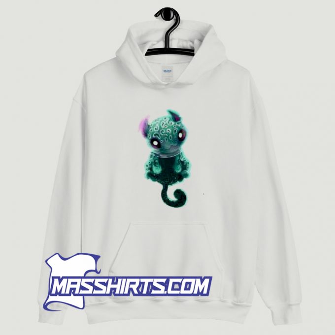 Spotted Space Kitten Hoodie Streetwear