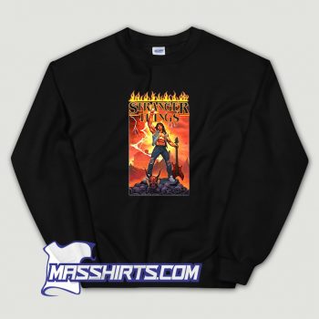 Stranger Things 4 Eddie Munson Metal Ringer Sweatshirt