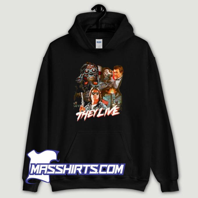 They Live Horror Movie Halloween Hoodie Streetwear