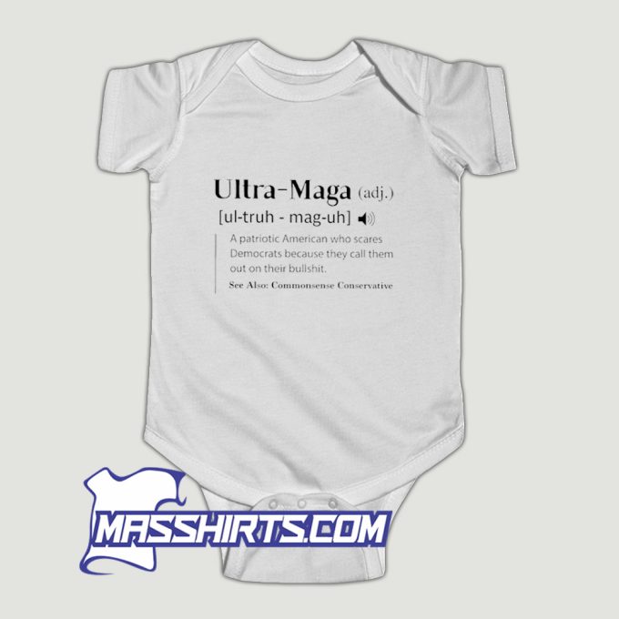 Ultra Maga A Patriotic American Who Scares Baby Onesie