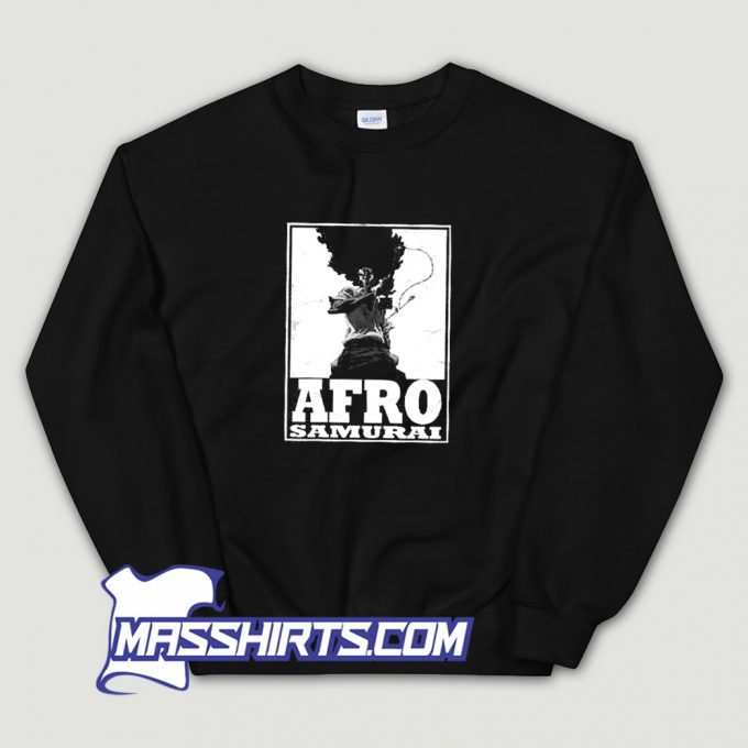 Vintage Afro Hair Samurai Sweatshirt