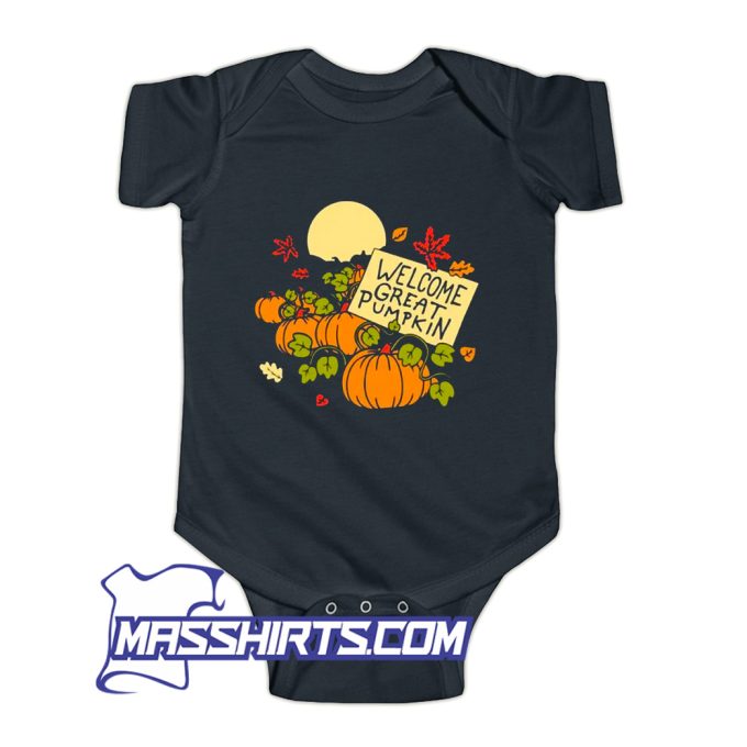 Welcome Great Pumpkin Baby Onesie On Sale