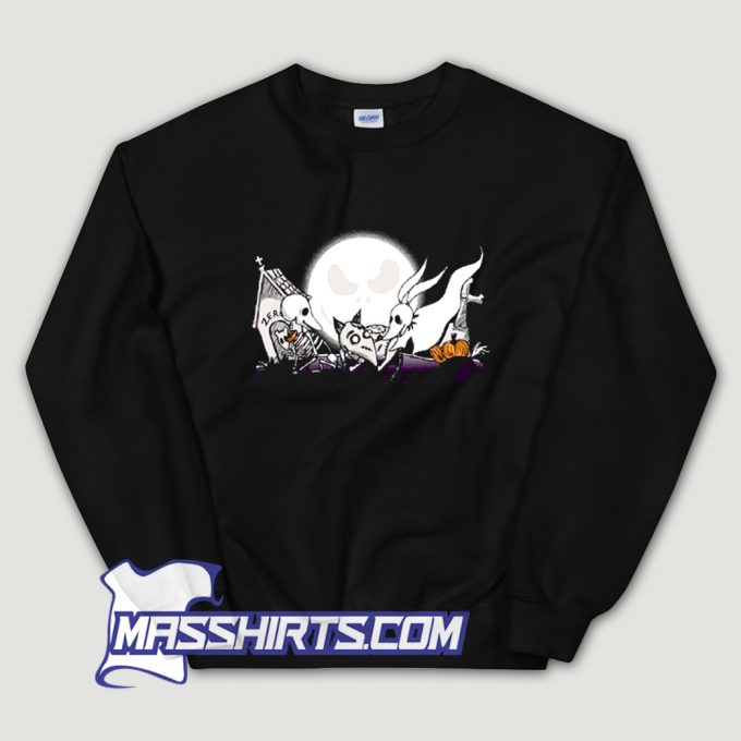 Zero With Moon Jack Halloween Sweatshirt