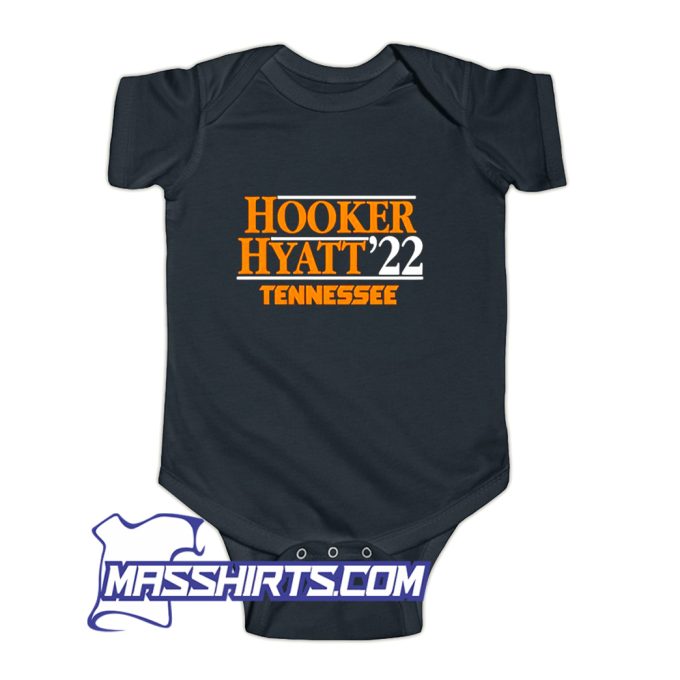 Awesome Hooker Hyatt 2022 Tennessee Volunteers Baby Onesie