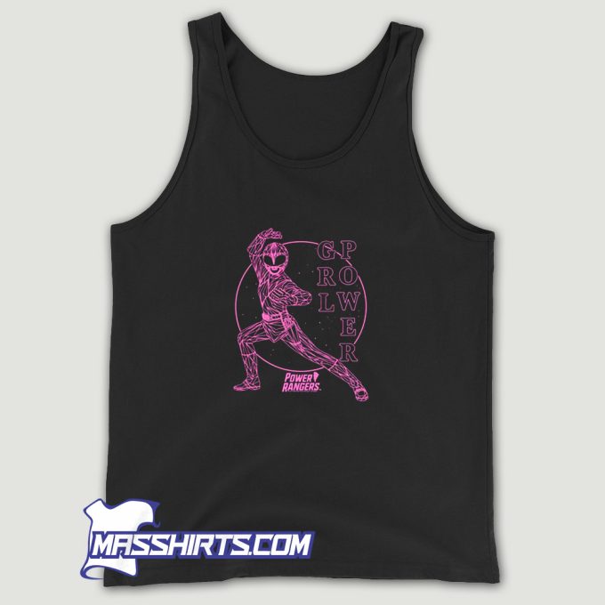 Awesome Power Rangers Pink Ranger Grl Tank Top