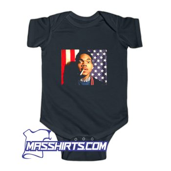 Chance The Rapper USA Flag Baby Onesie