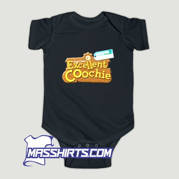 Cheap Excellent Coochie Town Baby Onesie