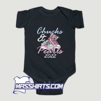 Chucks And Pearls 2022 Baby Onesie