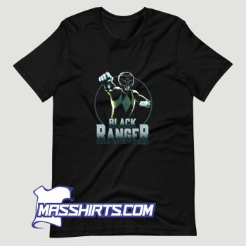 Cool Power Rangers Black Ranger T Shirt Design