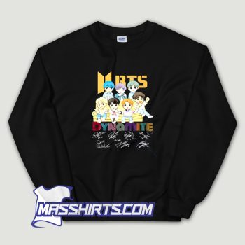 Cute BTS Dynamite BTS Signatures Sweatshirt