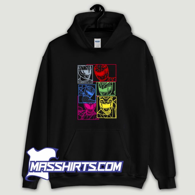 Cute Power Rangers Group Hoodie Streetwear