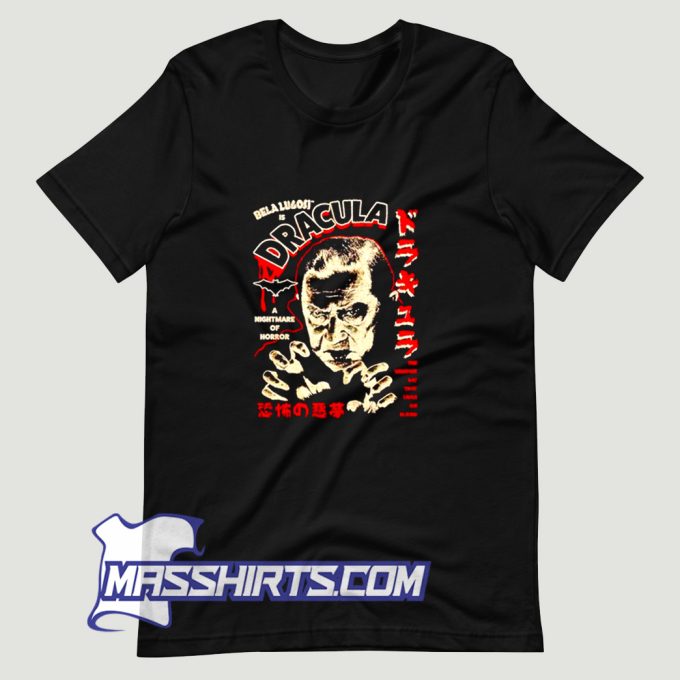 Dracula A Nightmare Of Horror T Shirt Design