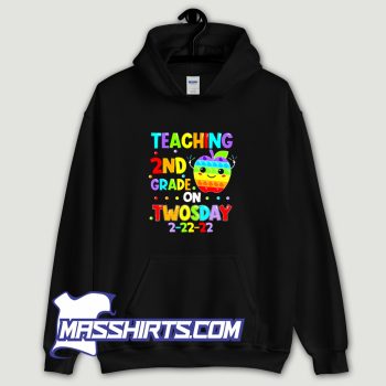 Grade On Twosday 02 22 2022 Math Teacher Pop It Hoodie Streetwear