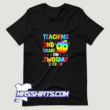 Grade On Twosday 02 22 2022 Math Teacher Pop It T Shirt Design