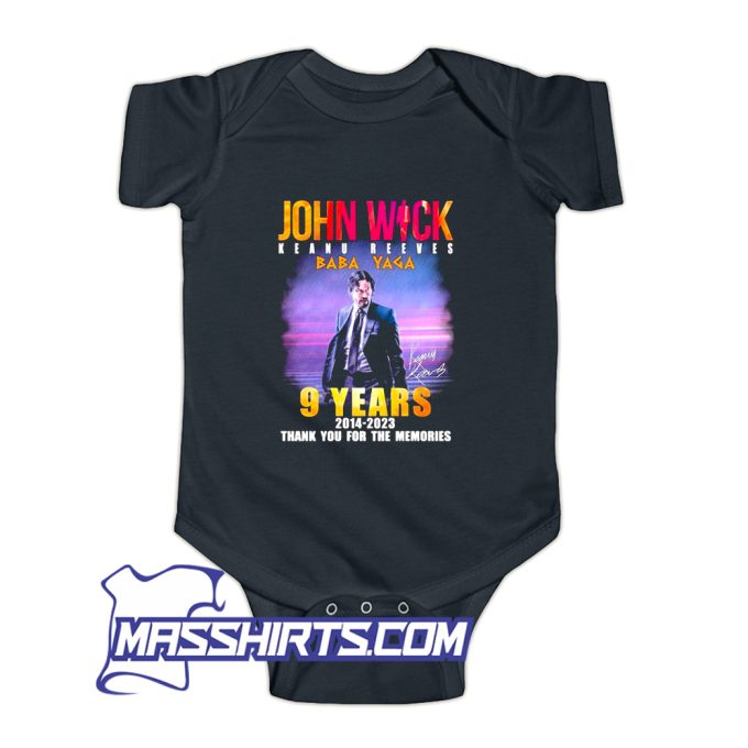 John Wick Thank You For The Memories Baby Onesie