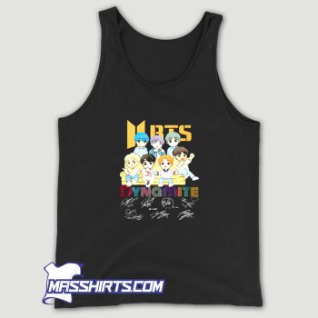 New BTS Dynamite BTS Signatures Tank Top