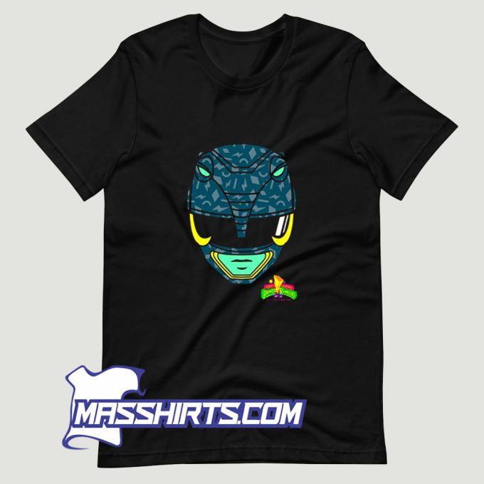 Power Rangers Black Ranger Big Face T Shirt Design