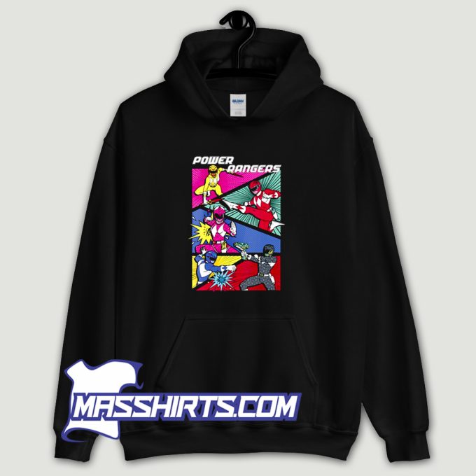 Power Rangers Comic Action Hoodie Streetwear