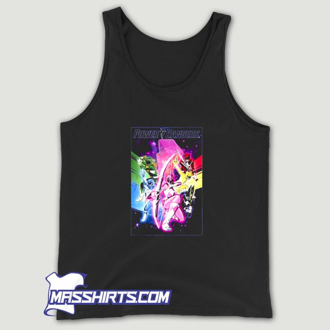 Power Rangers Team Poster Tank Top On Sale