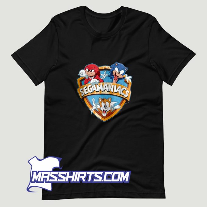 Segamaniac Sonic The Hedgehog Knuckles T Shirt Design