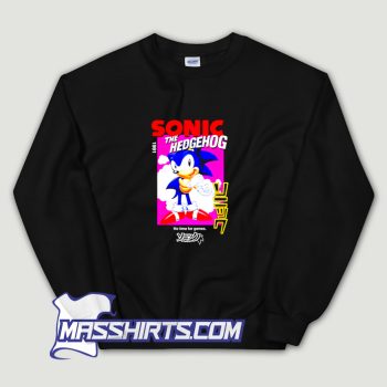 Sonic The Hedgehog Japanese Kanji Sweatshirt On Sale