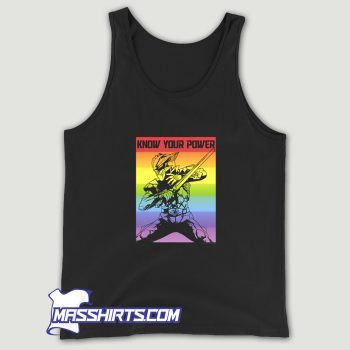 Vintage Power Rangers Know Your Power Rainbow Tank Top
