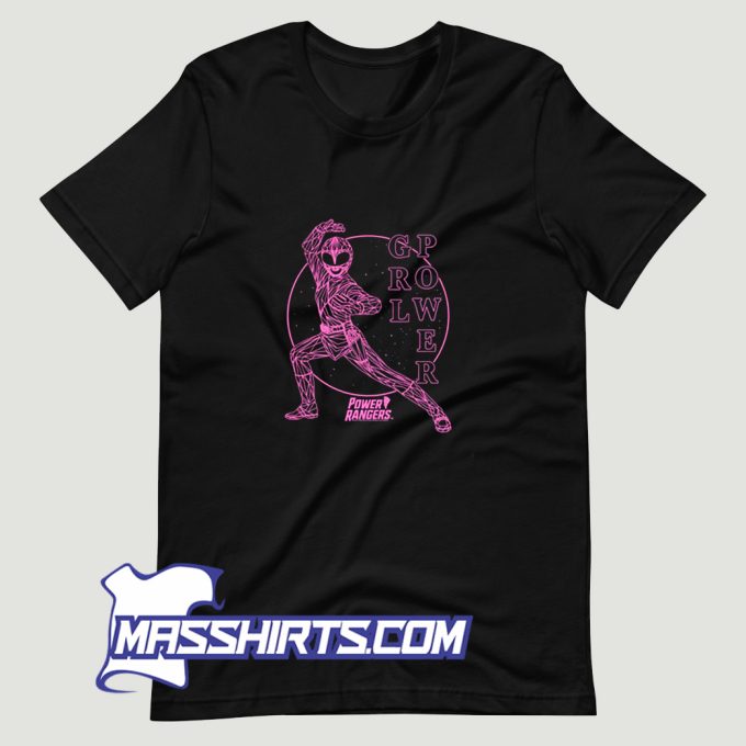 Vintage Power Rangers Pink Ranger Grl T Shirt Design