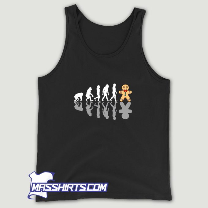 Best Gingerbread Man Evolution Christmas Tank Top