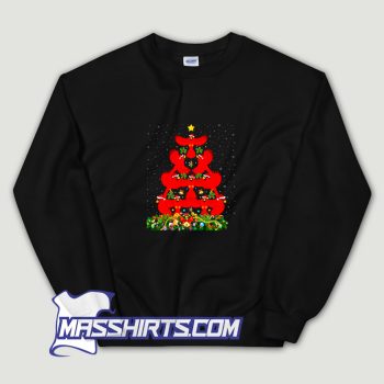 Cardinals Bird Christmas Tree Sweatshirt