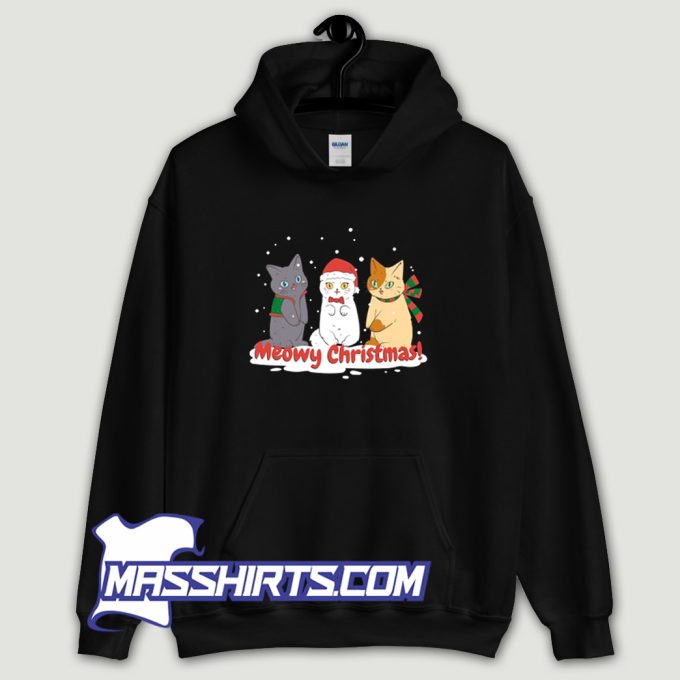 Cat Meowy Christmas Xmas Hoodie Streetwear