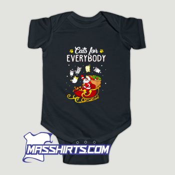 Cats For Everybody Christmas Baby Onesie