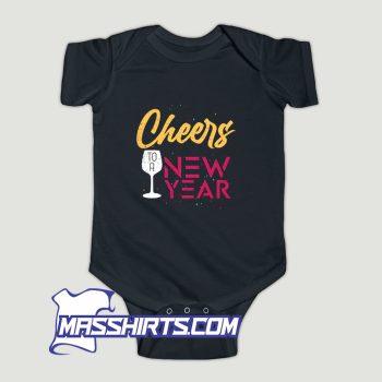 Cheers To A New Year 2023 Baby Onesie