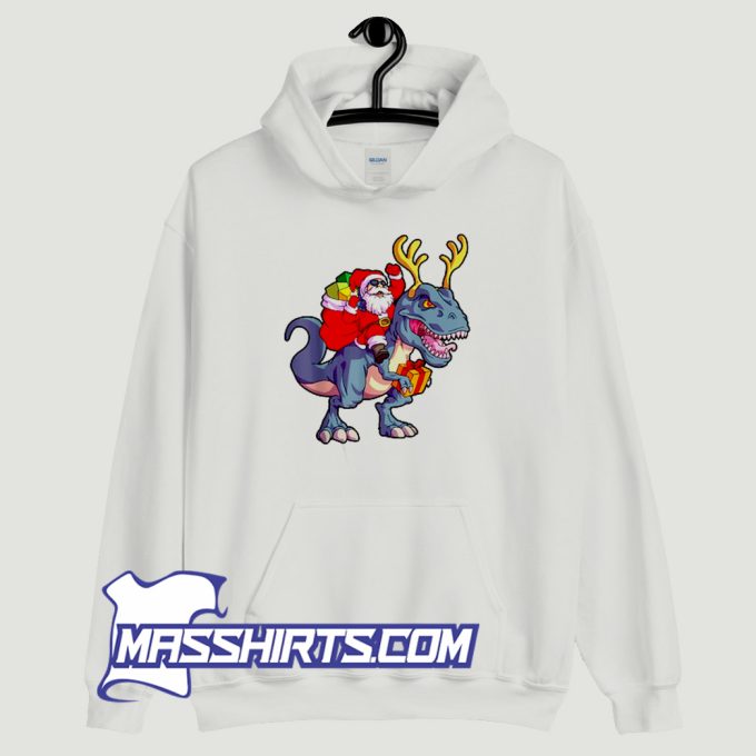 Christmas Dinosaur Tree Rex Hoodie Streetwear