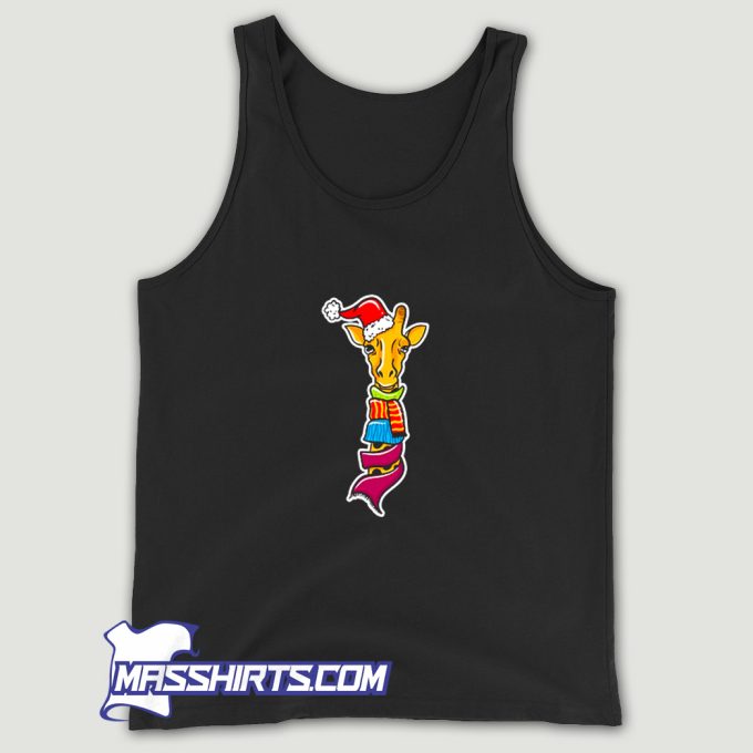 Christmas Giraffe Tank Top On Sale