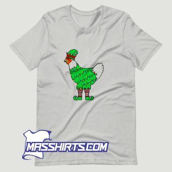 Christmas Lights Elf Chicken T Shirt Design