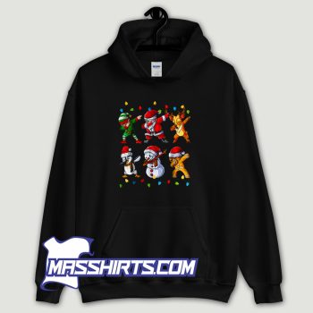 Dabbing Elf Santa Reindeer Penguin Snowman Gingerbread Hoodie Streetwear