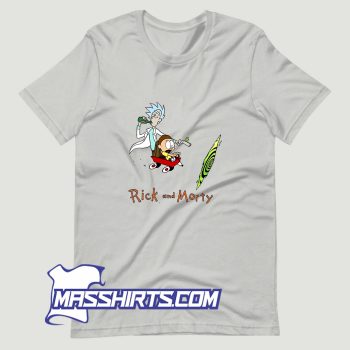 Funny Rick and Morty Drink And Guns T Shirt Design