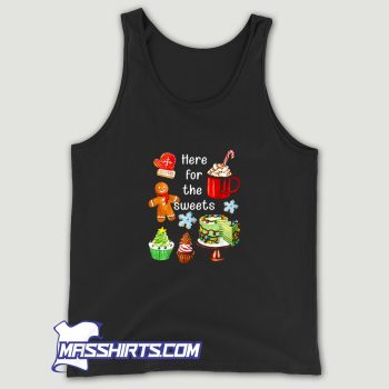 Here For The Sweets Funny Christmas Tank Top