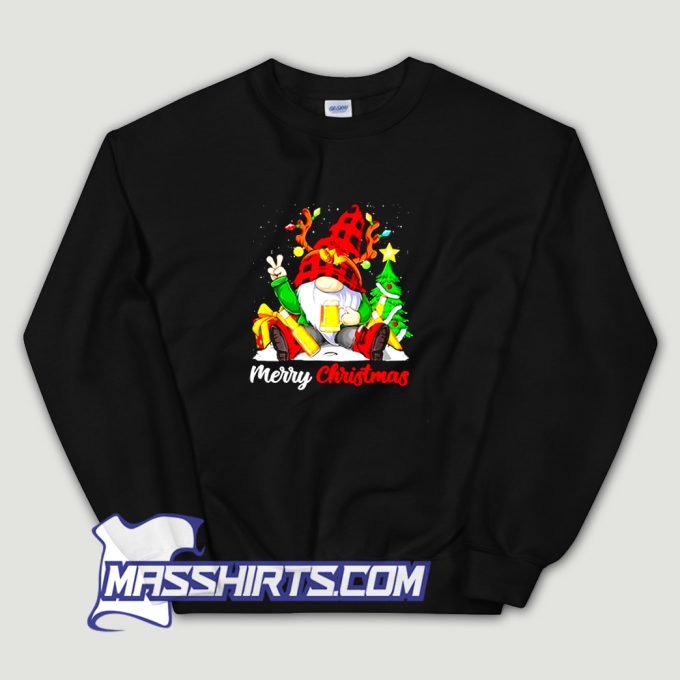 New Gnome Merry Christmas Lights Sweatshirt