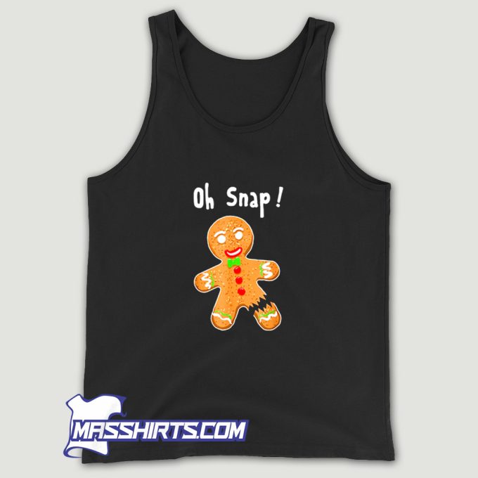 Oh Snap Broken Leg Gingerbread Tank Top