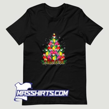Parrot Bird Christmas Tree Family T Shirt Design
