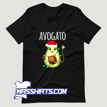Santa Avocado Cat T Shirt Design