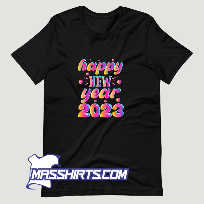 Vintage Happy New Year 2023 T Shirt Design