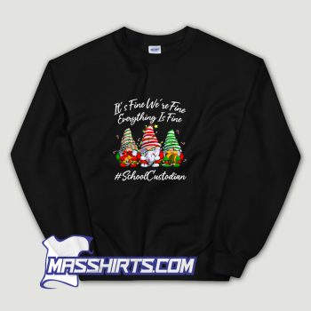 Vintage School Custodian Christmas Gnomie Sweatshirt