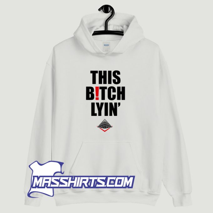 Vintage This Bitch Lyin Black Pyramid Hoodie Streetwear