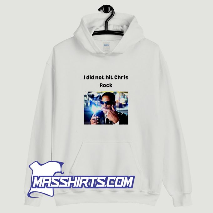 Vintage Will Smith I Did Not Hit Chris Rock Hoodie Streetwear