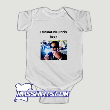 Will Smith I Did Not Hit Chris Rock Baby Onesie